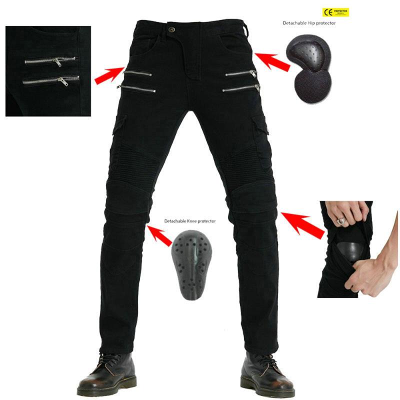 

Motorcycle Pants Men' Motorcycle Equipment Motocross Pants Moto Pantalon Biker Jean Motorbike Trousers CE Protection 4 Colour