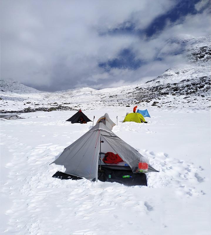 

3F UL GEAR Lanshan 1 pro tents outdoor campinUltralight Camping Oudoor 1 Person 3 Season Professional 20D Silnylon Rodless Tent