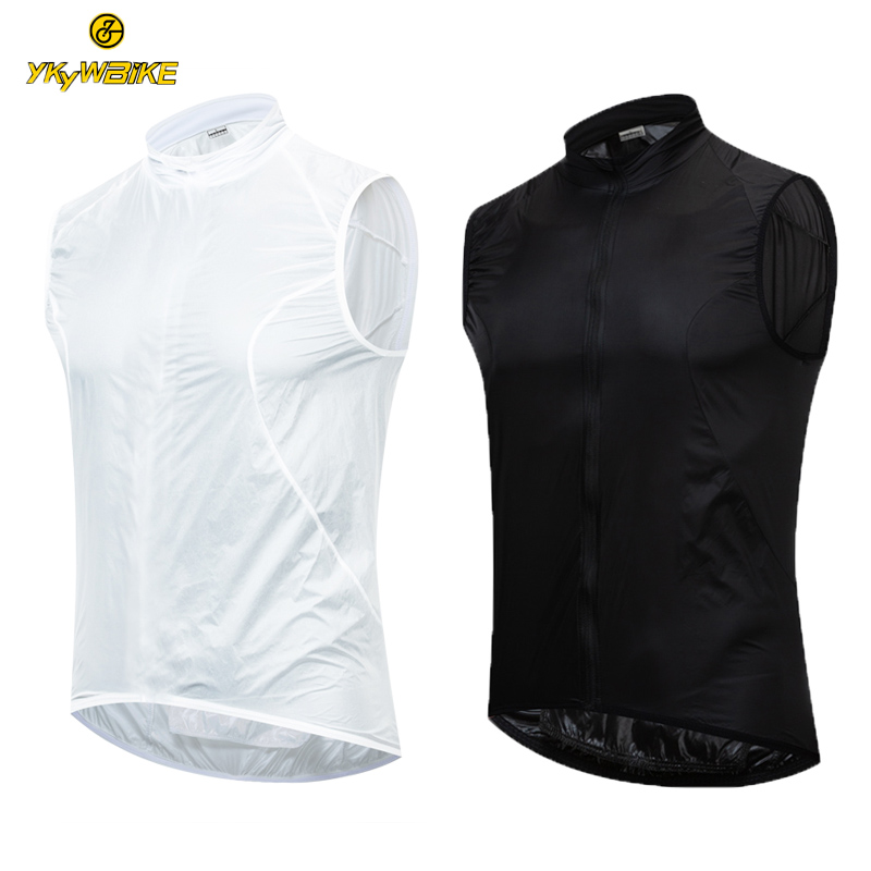 

YKYWBIKE Top quality Cycling Vest Sleeveless Reflective Windproof Waterproof Bike Bicycle Clothing Gilet Cycling Jacket Vest, Cycling vest black