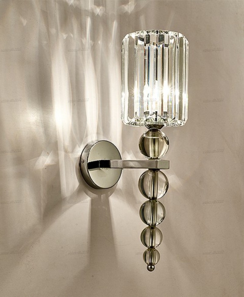 

2020 New Wall Lamp Stacked Crystal Ball Chrome Led Wall Sconce Light Home Decoration Indoor Lighting Fixture Industrial Decor LLFA