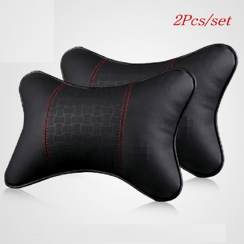 

Hot Selling For For Car Headrest / Neck Pillow Cushion Vehicle / Car Cowhide Seat Pillow Genuine Leather Headrest