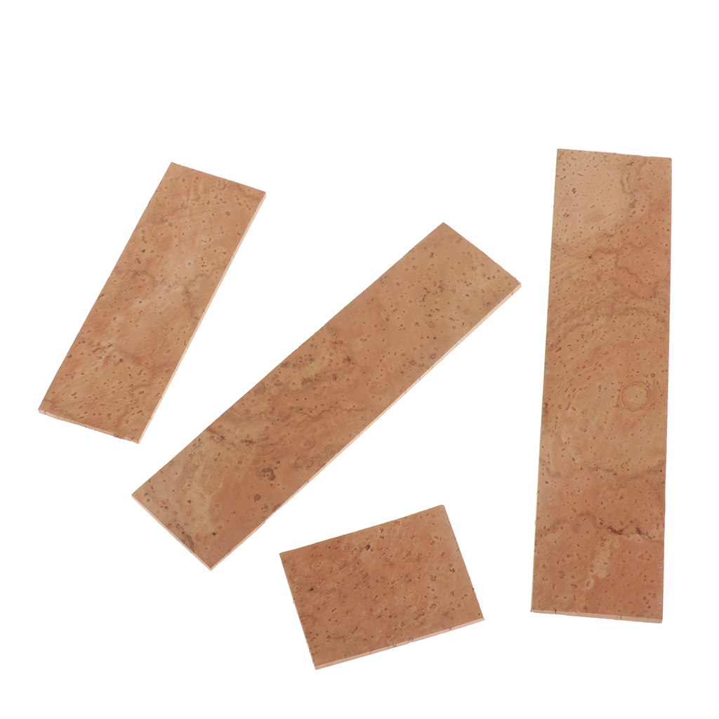 

4 Pieces Bassoon Neck Cork Sheets Woodwind Instrument Parts