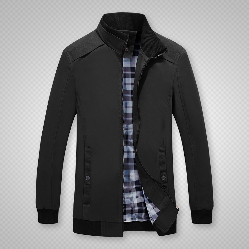 

iSurvivor2020 Men's Jacket Autumn And Winter Fashion Warm Cotton Coat High-Quality Casual Jacket Men's Street Warm Clothing, Black