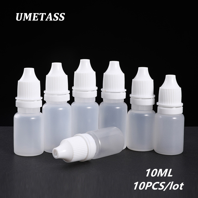 

High qualitly Empty 10ML Plastic Dropper bottle liquid eye packaging container BPA-Free 10PCS/lot