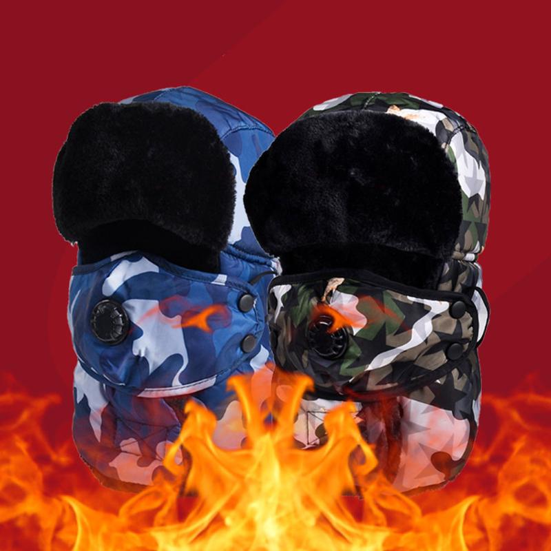 

Winter Balaclava for Men and Women with Mask Scarf Warm Windproof Ear Flap Trapper Hat, Yl192380-m05