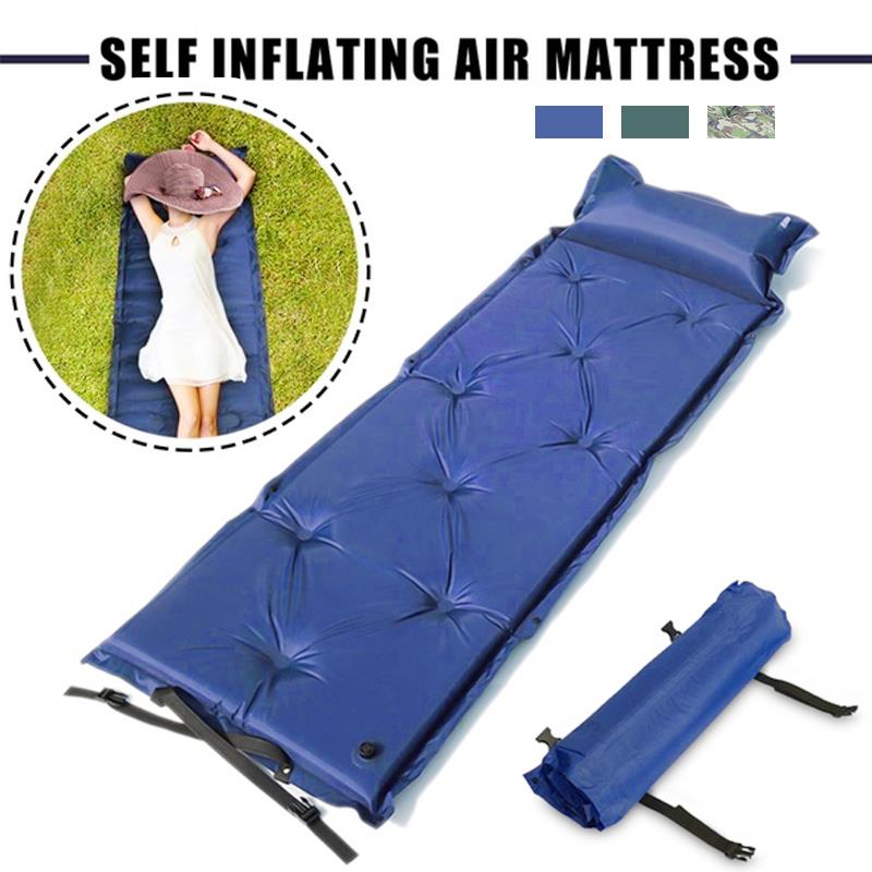 

9 Point 3color Sleeping Pad Inflatable Portable Air Pad Air Mattress Durable Picnic Mat Outdoors Camping Cloth