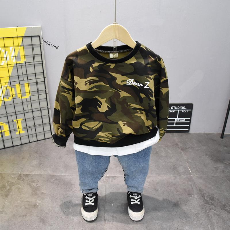 

Top sale Toddler Kids Baby Boy unique Camouflage T shirt Tops+ jeans Pants 2Pcs Outfit Kids Tracksuit Suit boys Clothes Set, 2pcs set