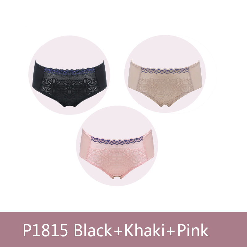

PAERLAN 3-Piece Women's Triangle Panties Sexy Comfortable Breathable Panties Women's Hip Triangle Lace, Random color