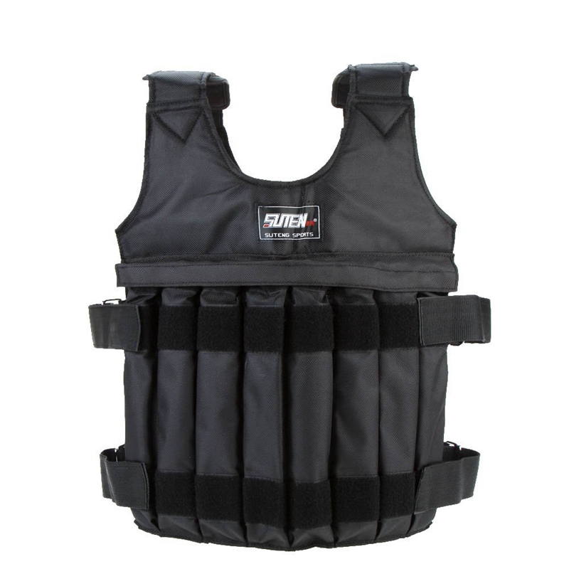 

SUTEN Max 20 kg of load weight adjustable Weighted Vest jacket vest exercise boxing training Invisible Weightloading sand clothi
