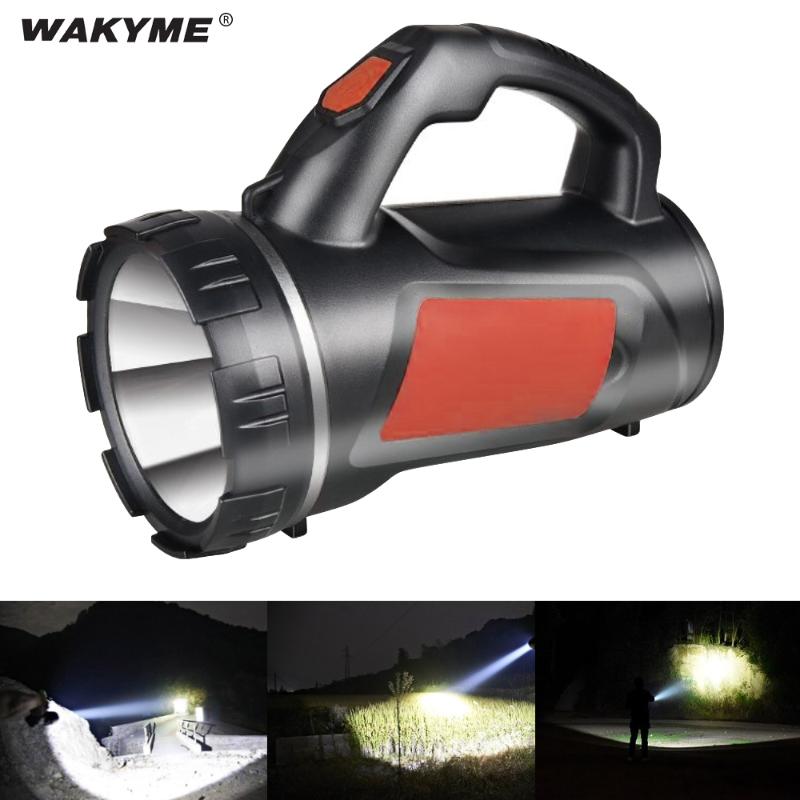

WAKYME 1200mAh Rechargeable LED Torch Searchlight Handle Spotlight Powerful Waterproof Camping Lantern Work Light