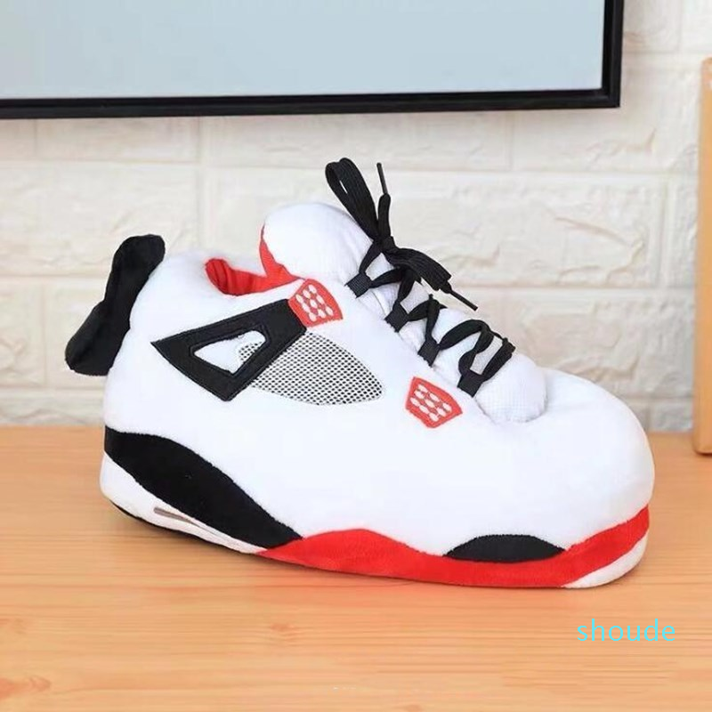 

Hot Sale- Unisex Big Size 35-43 Snug Sneakers Women House Floor Slippers Women/Men Winter Warm Home Slippers Ladies Slides  Shoes, Black