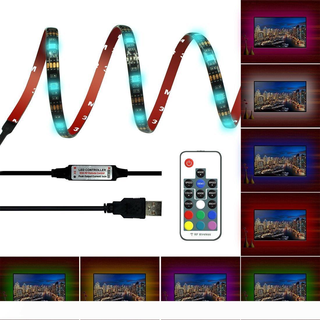 

RGB LED Strip 5050 30LED M DC 5V USB LED Light Strips Waterproof Flexible Neon Tape 1M-5M add Remote For TV Background
