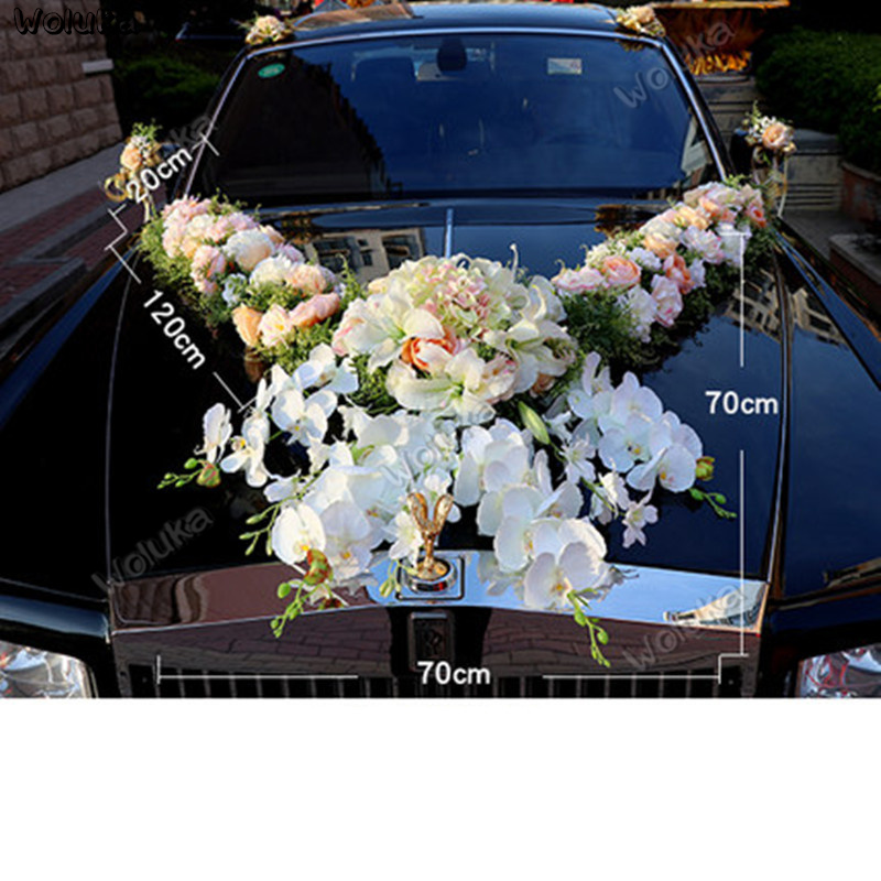 

Car decoration wedding car decoration set large V-shaped lily orchid rose knot wedding team CD50 Q03