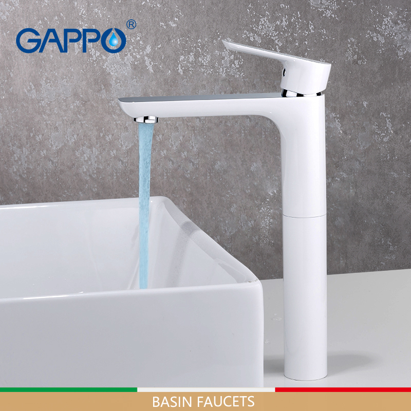 

GAPPO Basin Faucets Tall basin faucet bathroom faucets mixer waterfall white taps water tap mixer sink tap sink