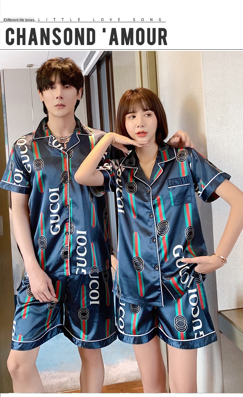 matching silk pajamas