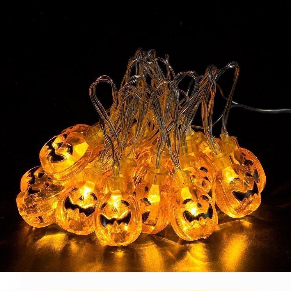 

Halloween 3D Pumpkin String Lights 20 LED 2M holiday decoration string Lights For Indoor Outdoor Festival Party Decoration