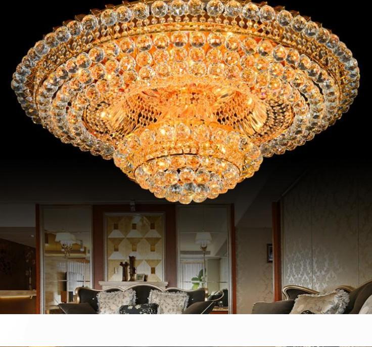 

hot selling contemporary chandelier crystal lamp living room lights gold silver lustre LED light fixtures indoor lighting LLFA