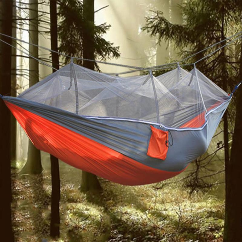 

Practical 4color Nylon Mosquito Net Parachute Hammock Tent Hammock Swing Hanging Bed Lifts Outdoors Hanging Camping Tents