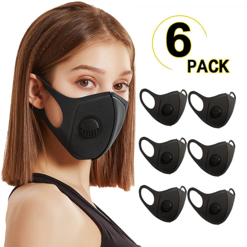 

6pcs Adult Facemaks Dustproof Protective Face-mask Faceshield Scarf Balaclava Mondkapjes Mascarilla Masque USA Warehouse