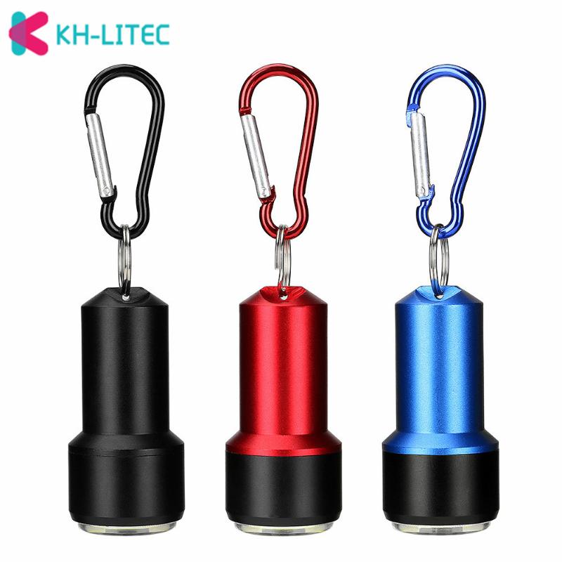 

Super Mini COB LED Light 4 Modes Portable Hanging Keychain 3* Battery Powered Camping Torch Lamp Lights
