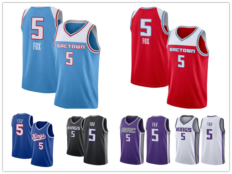 

Sacramento Kings MEN De'aaron Fox Swingman Icon Association city basketball Jersey, Black