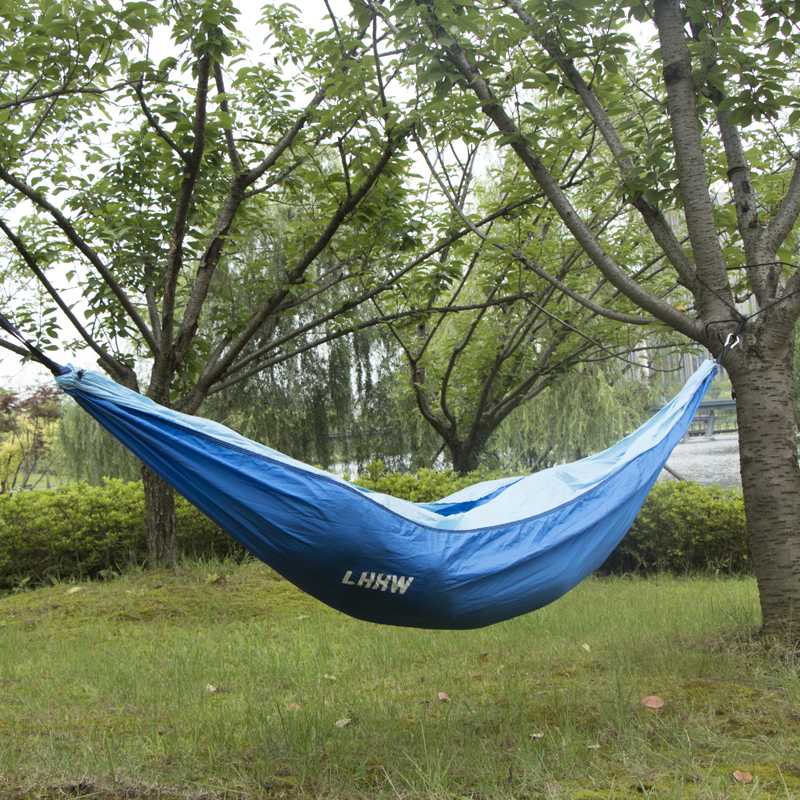 

LHHW Portable Camping Parachute Hammock Garden Swing Sleeping Bed Outdoor Travel Hanging Bed Lazy Chair