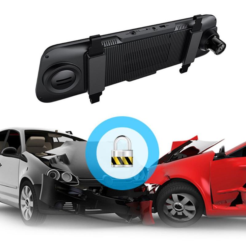 

10 Inch 2.5d Screen Streaming Media Driving Recorder Gravity Sensor Parking Monitoring Loop Video Camera car dvr