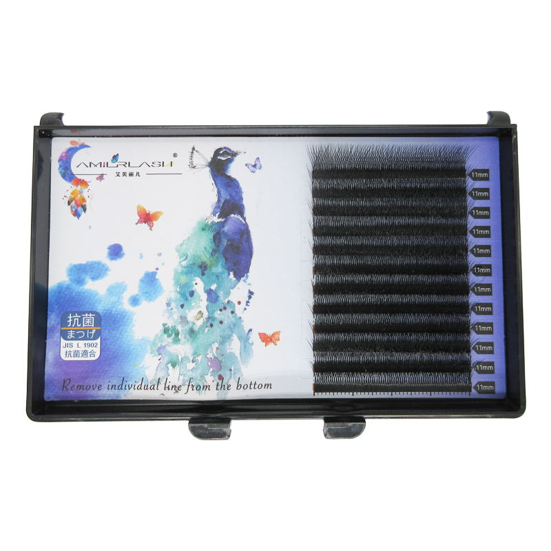 

12 Lines Faux Lashes Premade Volume Fans Lash Eyelash Extensions Hand Made Individuals Eyelashes Lash Extension Faux Mink