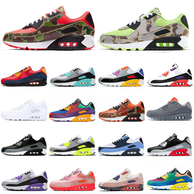 

90 mens sneakers running shoes Camo green orange Violet bule Lahar Escape Game Royal Olive white red womens sports trainers fashion outdoor, 001