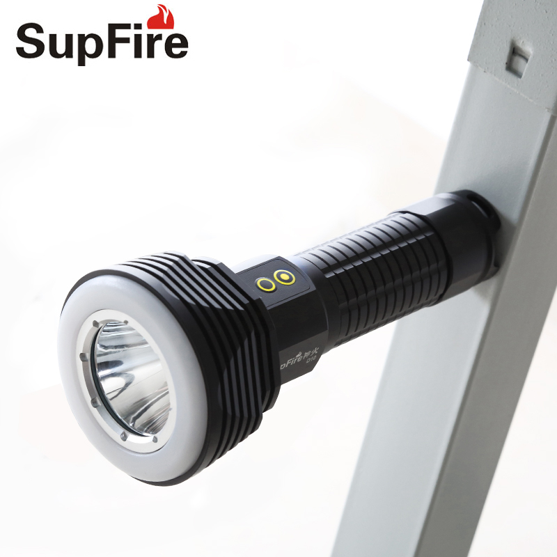 

Supfire D10 LED Torch 26650 Rechargeable Lanterna Led Red SOS Light High Powerful Lamp Magnetic Lantern Camp Lamp