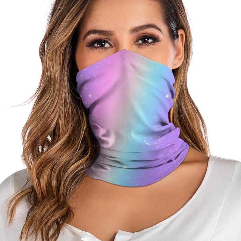 

30# Unisex Rave Bandana Neck Gaiter Tube Headwear For Women Men Face Scarf Hiking Magic Scarf Neck Gaiter Polyester Bandana