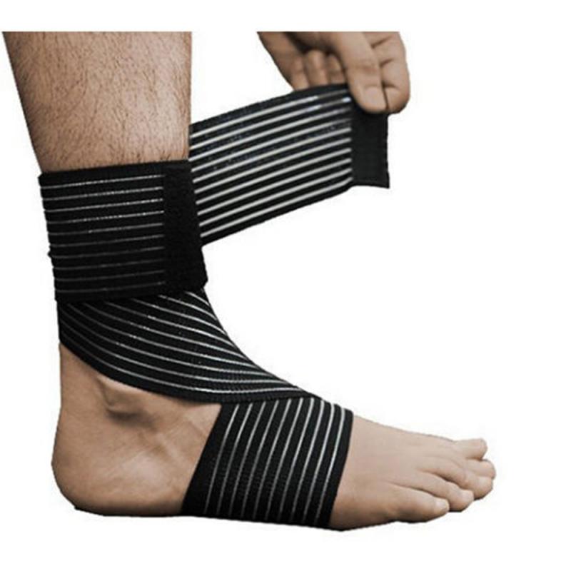 

2pcs Sport Ankle Support Spirally Bandage Volleyball Basketball Ankle Orotection Adjustable Compression Elastic Bands, As pic