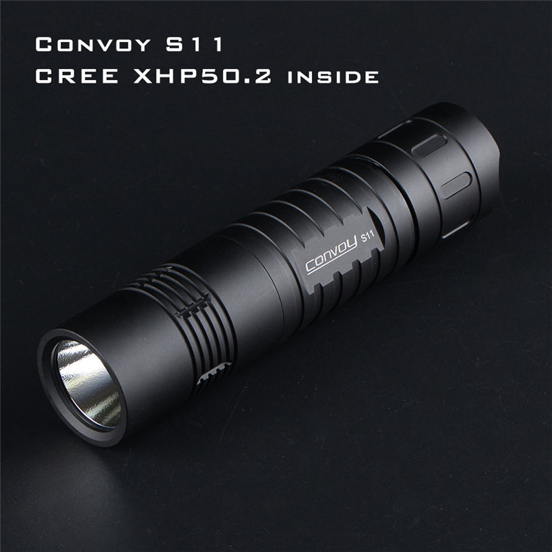 

Convoy S11 XHP50.2 18W 2400lm 3A Output Brightness LED Tactical Mini Torch 18650 for Camping Torch Lantern Pocket