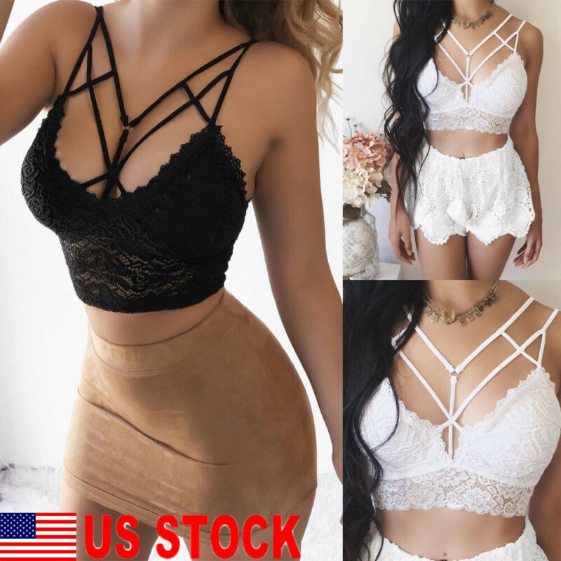 

Women Sexy Casual Sleeveless Summer Crop Top Tank Top Vest, Black