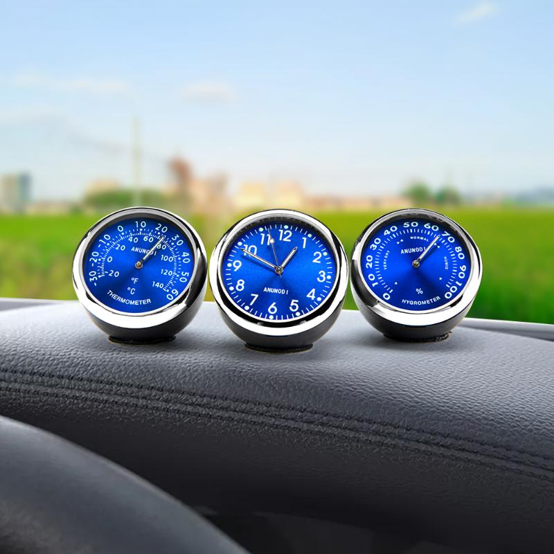

Car Ornament Automotive Clock Auto Watch Thermometer Hygrometer Home Automobiles Interior Decoration Clock In Car Accessories