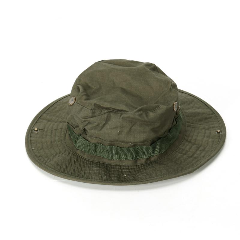 

Outdoor Sunhat Hat Camo Wide Brim Sun Protect Fishing Camping Cap, Black
