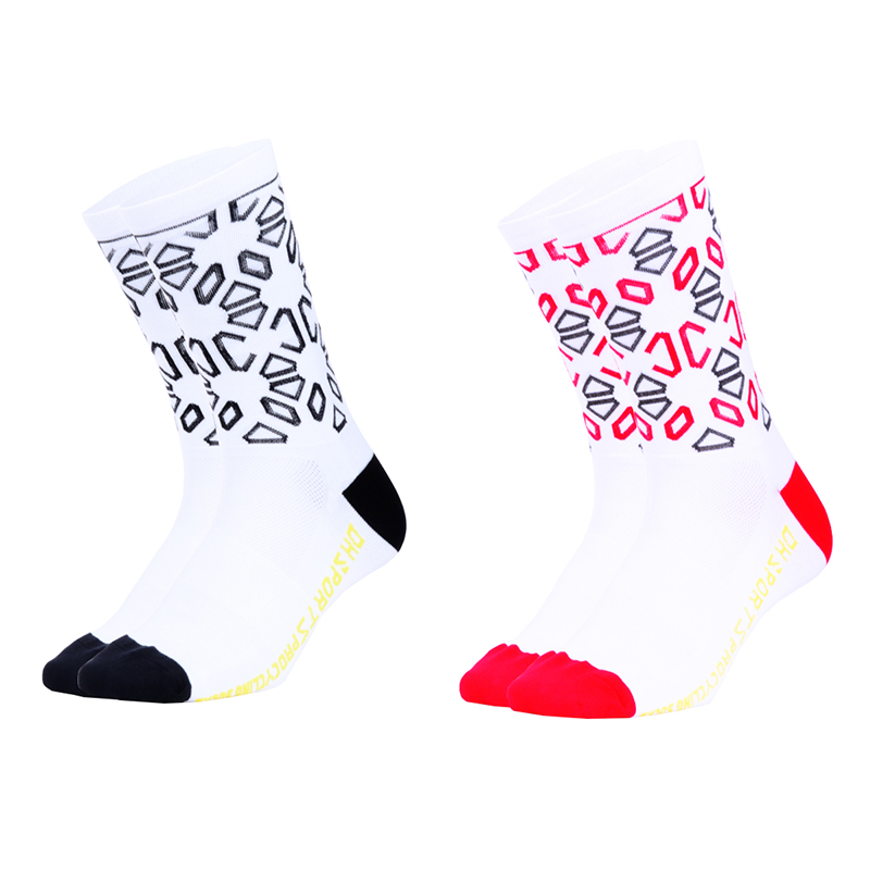 

DH SPORTS Professional Cycling Socks Men Women Bicycle Bike Riding Racing Sock Basketball Hiking Climbing Running Socks, White black