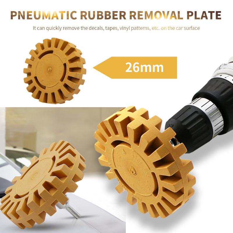 4/" Caoutchouc Gomme Roue Autocollant Voiture Autocollants Caramel pneumatique Removal être #