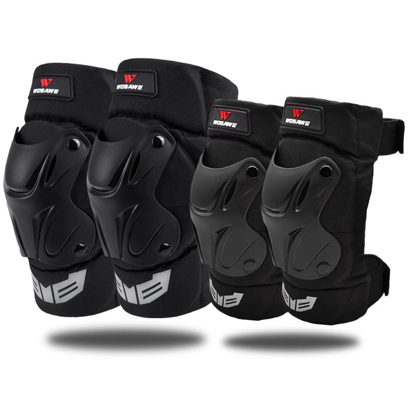 

WOSAWE Adult Cycling Knee Elbow Pads Set Motorcycle Skateboard Brace Guards Protector Bike Racing Skiing Skate Protective Gear, Elbow pads 1pair