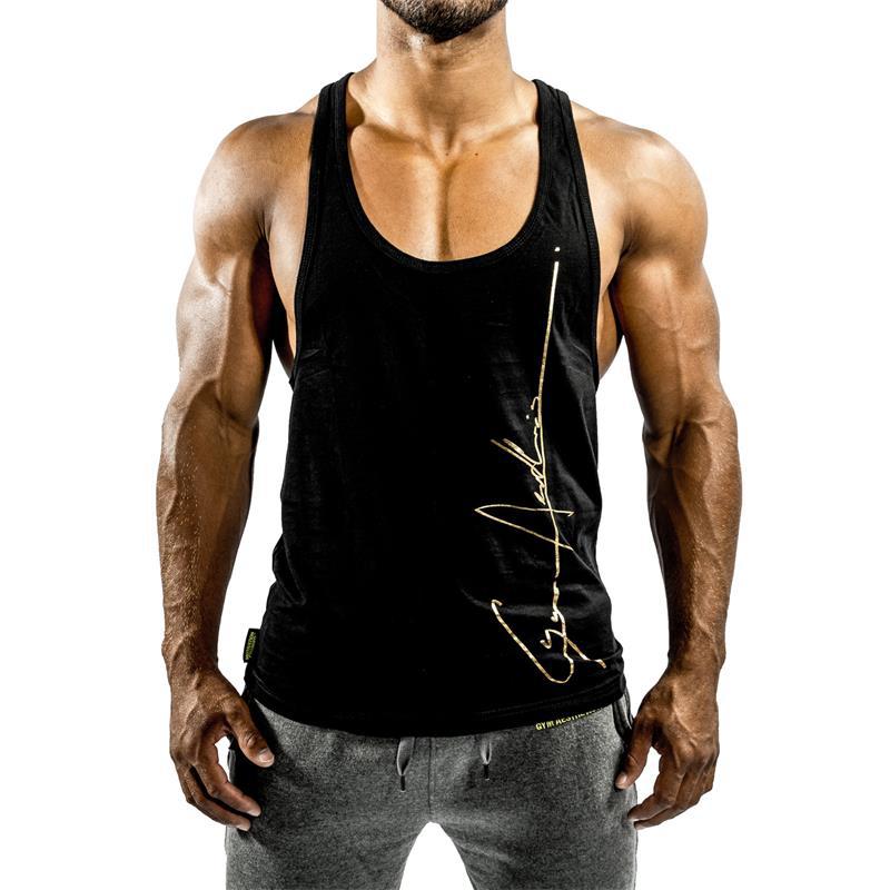 

Muscle Kid Brothers Sports Vest Men's Fitness Men's Summer Sleeveless Sports Training Vest Sweat Absorbing Loose-Fit Runni, Red