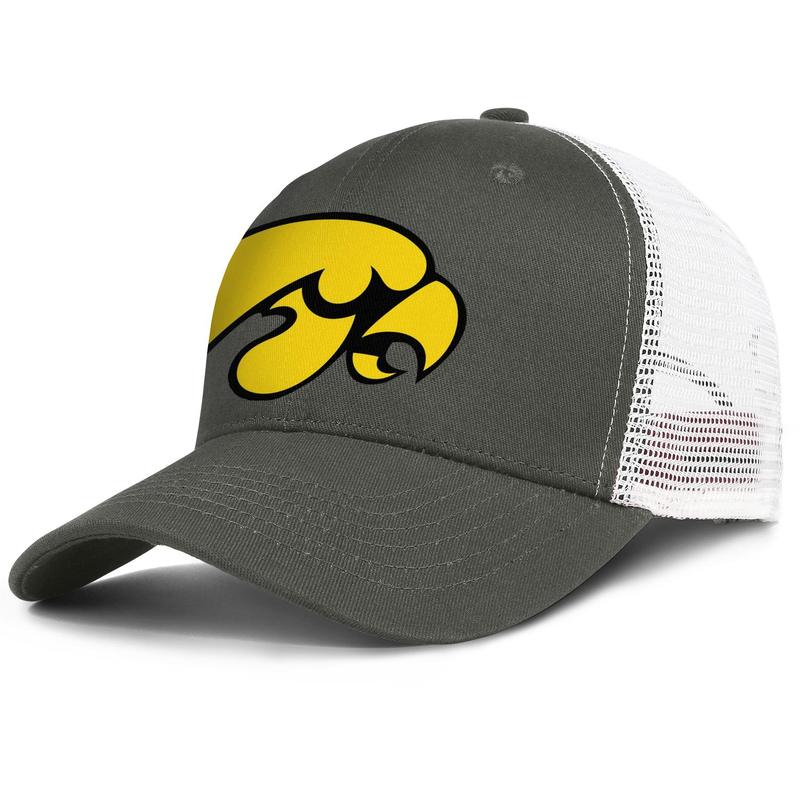 

Iowa Hawkeyes football logo for men and women adjustable trucker meshcap fitted fitted personalized original baseballhats Round Logo, Blue;gray