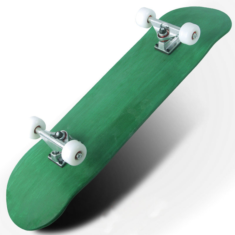 

32inch Skateboard Colorful Maple Skateboard Action Double Rocker Skate Four, Yellow