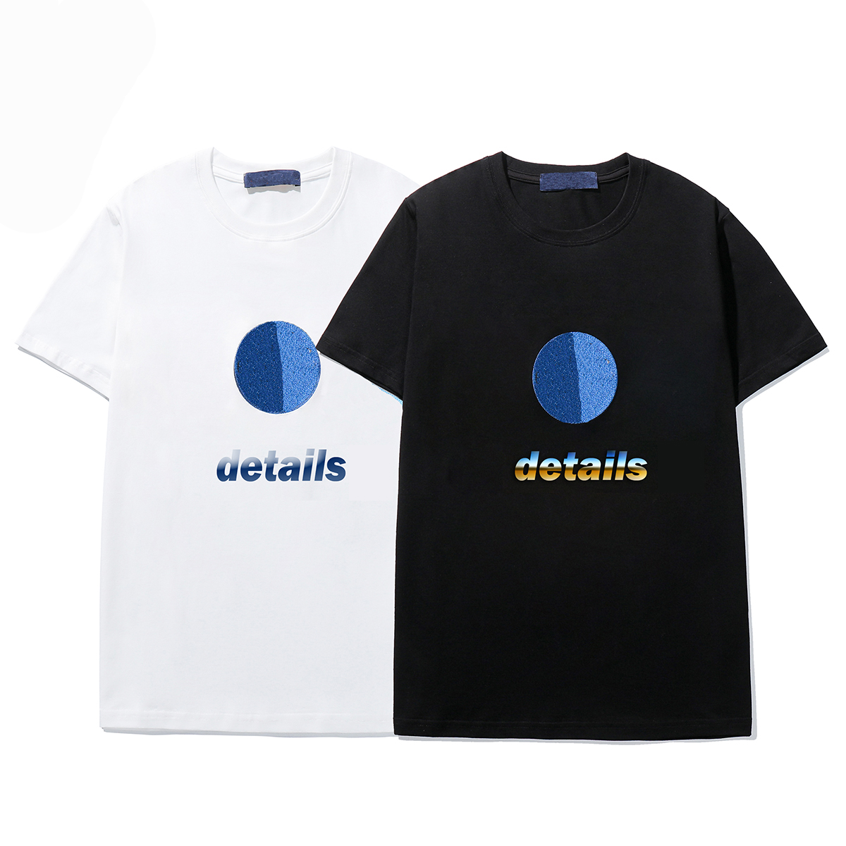 

mens t shirts embroidery letter printed pairs style classic couple tee crew neck short sleeve asian size, White