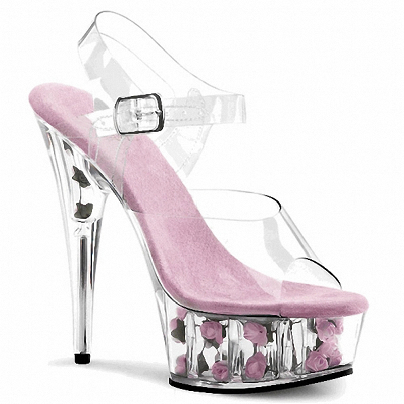 

2020 New ultra-thin 15 cm High-heeled Platform Sandals Party Shoes Catwalk Models Wedding Shoes Photo weddi, Black