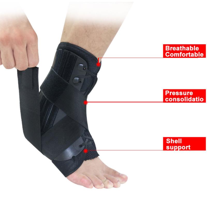 

Ankle Support Stabilizer Adjustable Ankle Strap Fitness Protector Orthotics Running Football Sport Guard Bandage, As pic
