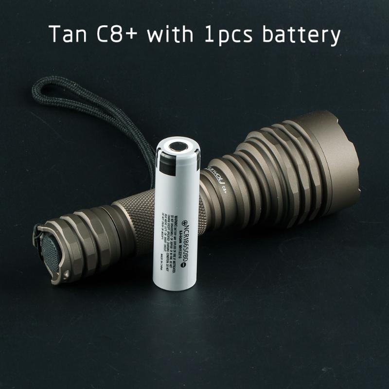 

Desert tan Convoy C8+ CREE XPL HI LED with 1pcs battery