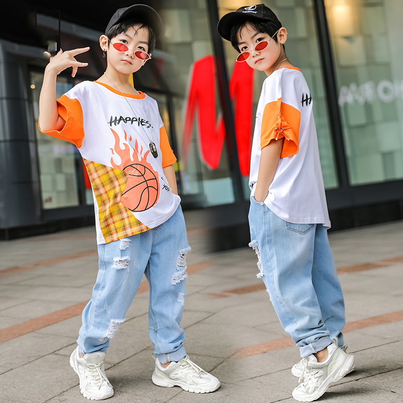 

2020 Hiphop Performance Clothes For Boys Jazz Dance Costumes Street Dance Clothing Hip Hop Stage Costume Show Wear SL3782, Top