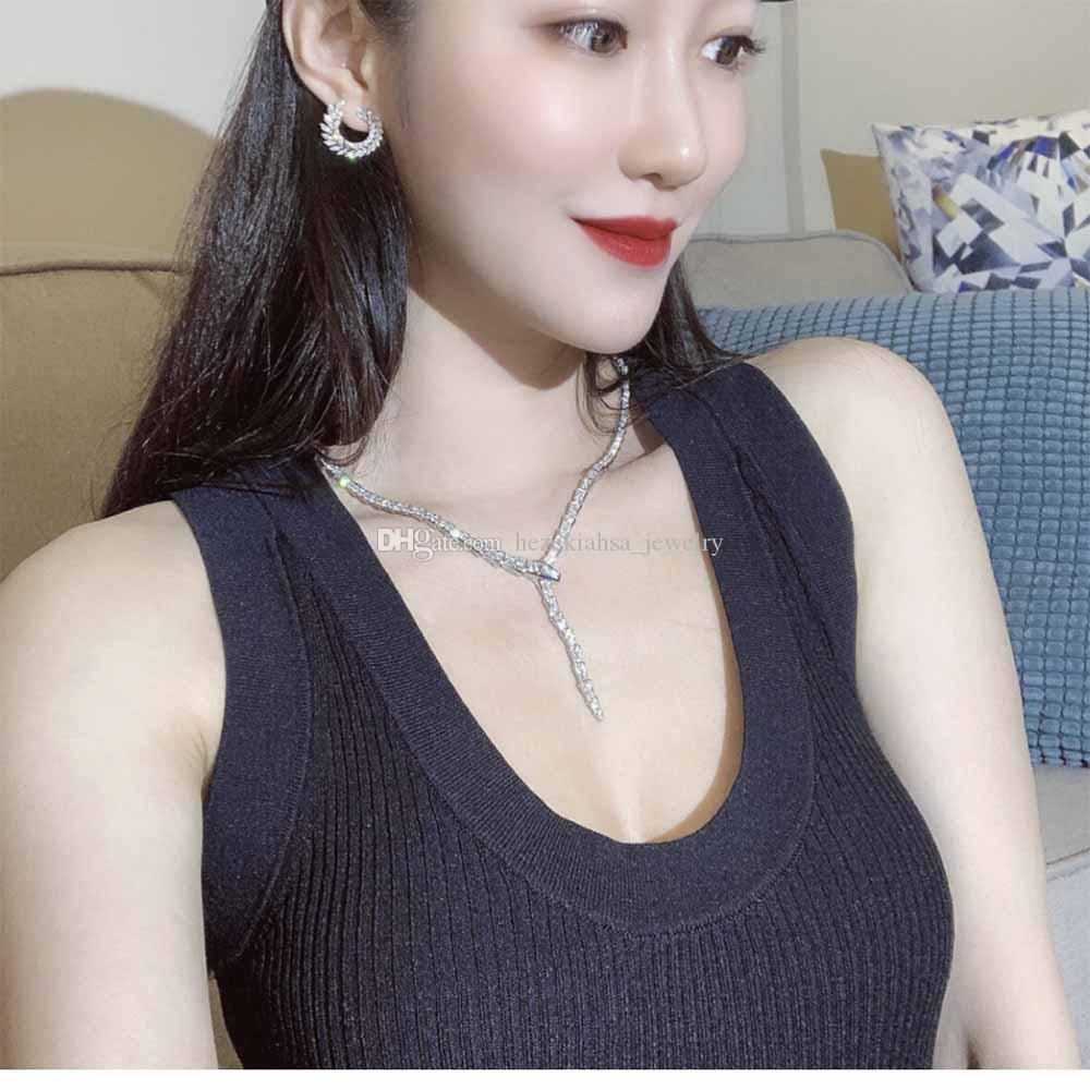 

High-end Luxurious Ball Lady Necklace Party gathering snake noble Necklace circular Superior quality Free shipping Tassels Full body drill