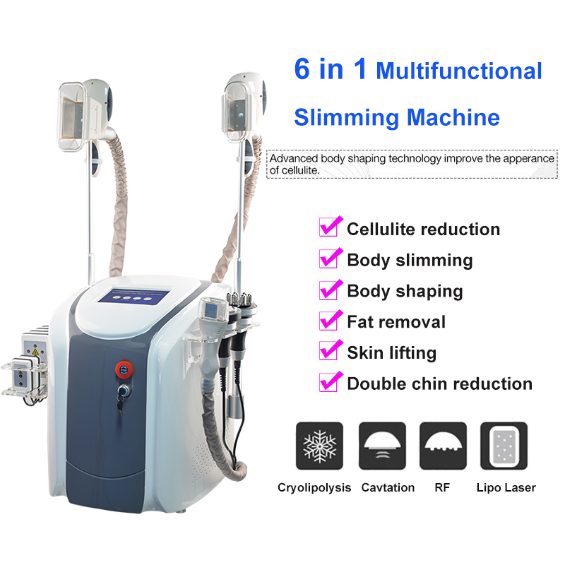 

Cryolipolysis fat freezing machine waist slimming cavitation rf machine fat reduction lipo laser 2 cryo heads work together