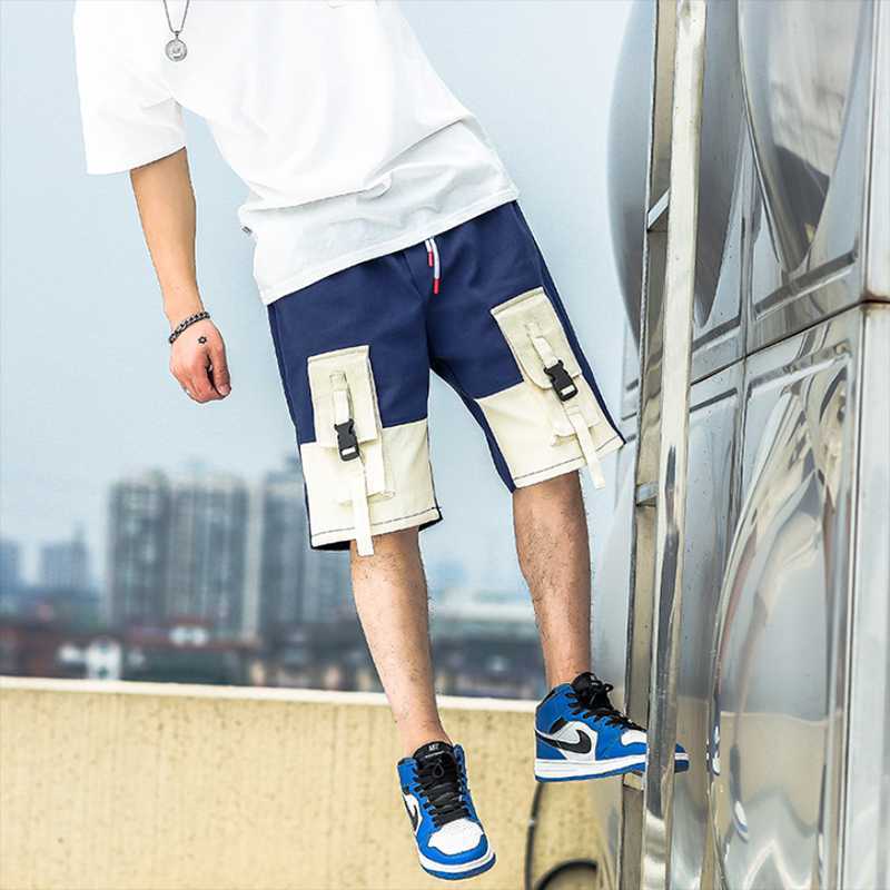 

ZhuZunZhe 2020 Summer Chinese Style Loose Retro Casual Men's Trend Streamer Tooling Five-Point Shorts Comfortable And Versatile, Black